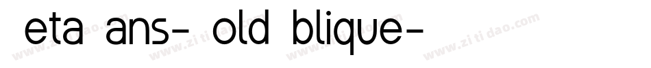 BetaSans-BoldOblique字体转换