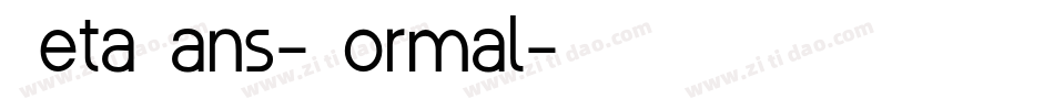 BetaSans-Normal字体转换