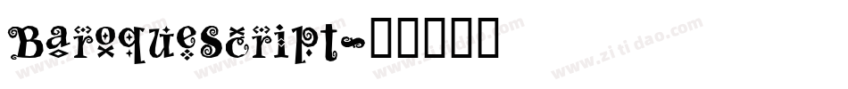 BaroqueScript字体转换