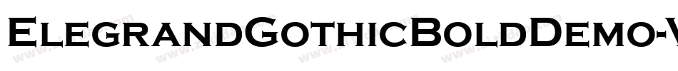 ElegrandGothicBoldDemo-V5jz字体转换