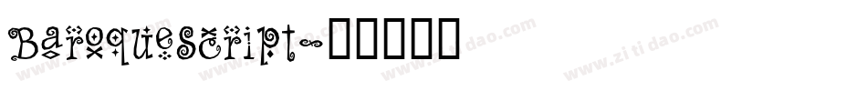 BaroqueScript字体转换