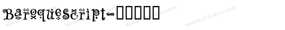 BaroqueScript字体转换