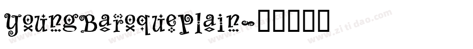 YoungBaroquePlain字体转换