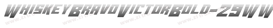 WhiskeyBravoVictorBold-29WW字体转换