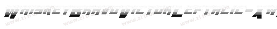 WhiskeyBravoVictorLeftalic-XwZ2字体转换