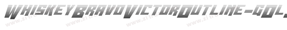WhiskeyBravoVictorOutline-gOl3字体转换