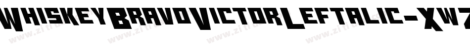 WhiskeyBravoVictorLeftalic-XwZ2字体转换