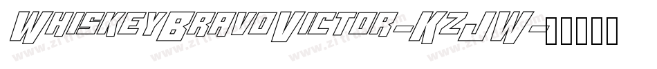 WhiskeyBravoVictor-KzJW字体转换