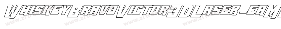 WhiskeyBravoVictor3DLaser-eaMO字体转换