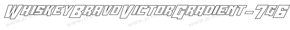 WhiskeyBravoVictorGradient-7g6E字体转换