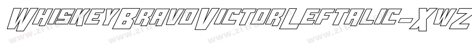 WhiskeyBravoVictorLeftalic-XwZ2字体转换
