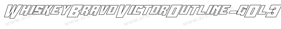 WhiskeyBravoVictorOutline-gOl3字体转换