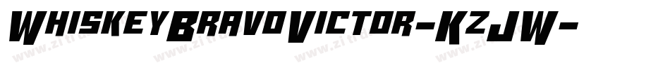 WhiskeyBravoVictor-KzJW字体转换