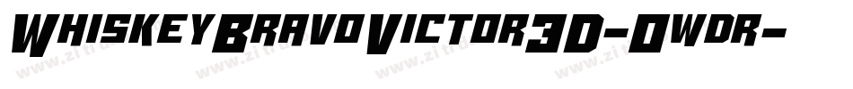 WhiskeyBravoVictor3D-0wdr字体转换
