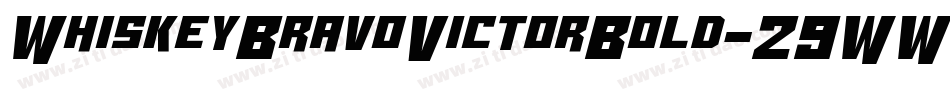 WhiskeyBravoVictorBold-29WW字体转换