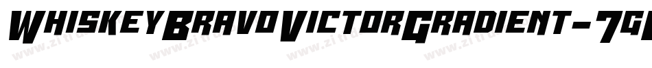 WhiskeyBravoVictorGradient-7g6E字体转换