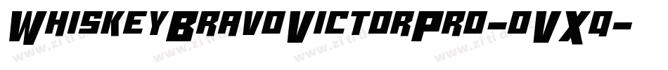 WhiskeyBravoVictorPro-oVXq字体转换