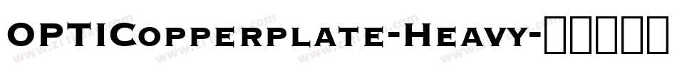 OPTICopperplate-Heavy字体转换