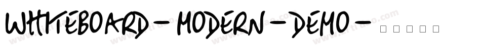 Whiteboard-Modern-Demo字体转换