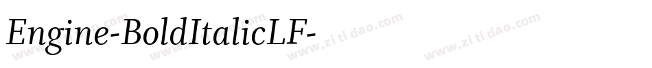 Engine-BoldItalicLF字体转换