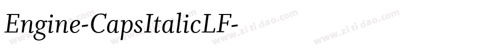 Engine-CapsItalicLF字体转换