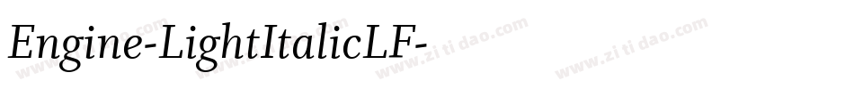 Engine-LightItalicLF字体转换