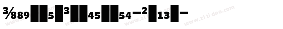 WhitneyCondensed-Black字体转换