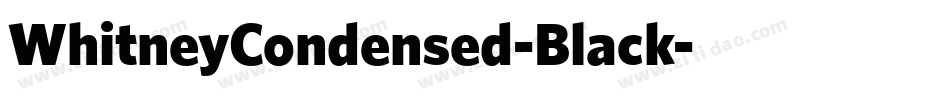 WhitneyCondensed-Black字体转换