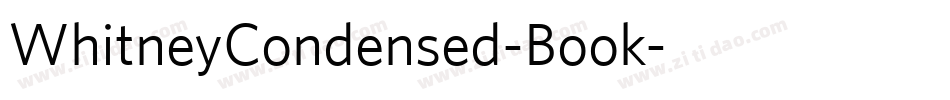 WhitneyCondensed-Book字体转换