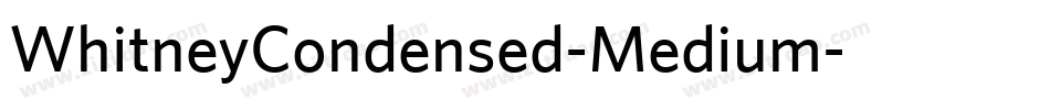 WhitneyCondensed-Medium字体转换