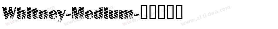 Whitney-Medium字体转换