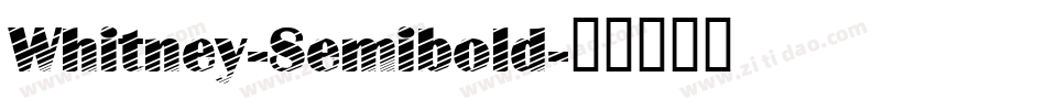 Whitney-Semibold字体转换