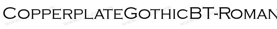 CopperplateGothicBT-Roman字体转换