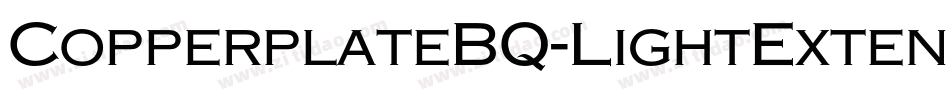 CopperplateBQ-LightExtended字体转换
