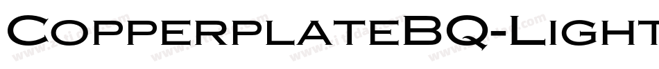 CopperplateBQ-LightExtended字体转换