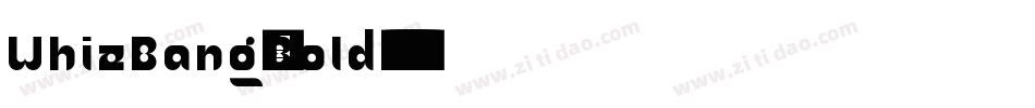 WhizBang-Bold字体转换