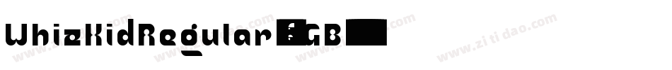 WhizKidRegular-8aGB字体转换