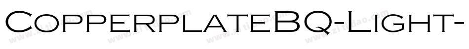 CopperplateBQ-Light字体转换