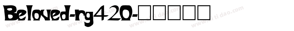 Beloved-rg42O字体转换