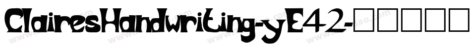 ClairesHandwriting-yE42字体转换