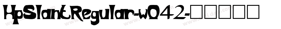 HpSlantRegular-wO42字体转换
