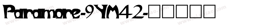 Paramore-9YM42字体转换