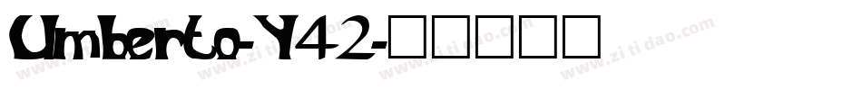 Umberto-Y42字体转换
