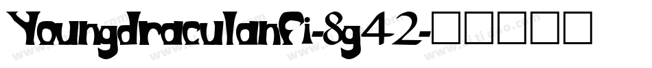 Youngdraculanfi-8g42字体转换