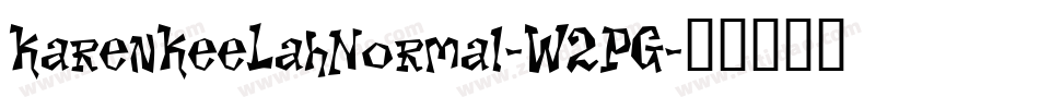 KarenKeeLahNormal-W2PG字体转换