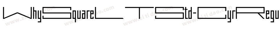 WhySquareLTStd-CyrRegular字体转换