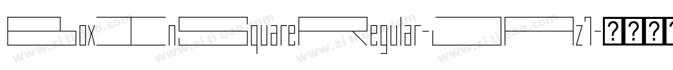 BoxInSquareRegular-JAz7字体转换