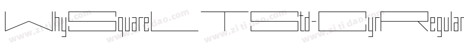 WhySquareLTStd-CyrRegular字体转换