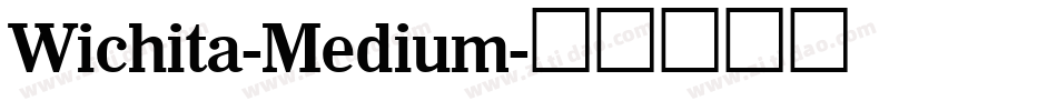 Wichita-Medium字体转换