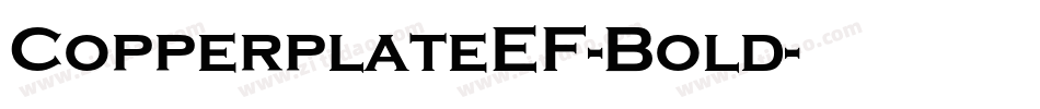 CopperplateEF-Bold字体转换